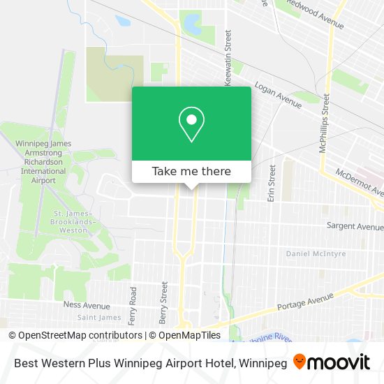 Best Western Plus Winnipeg Airport Hotel plan