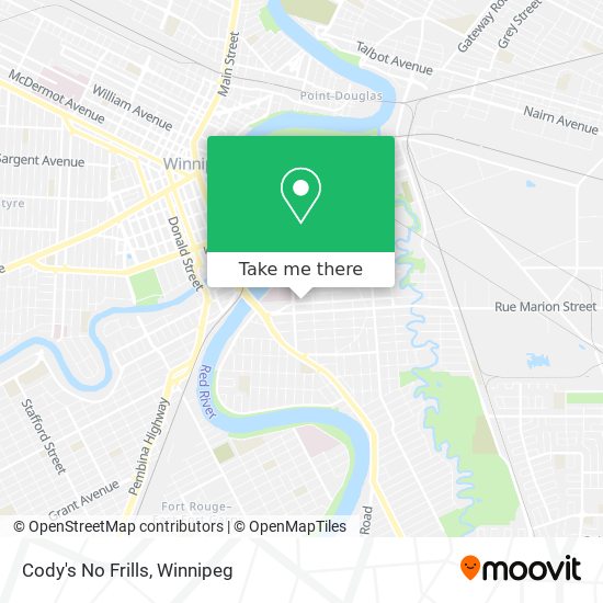 Cody's No Frills map