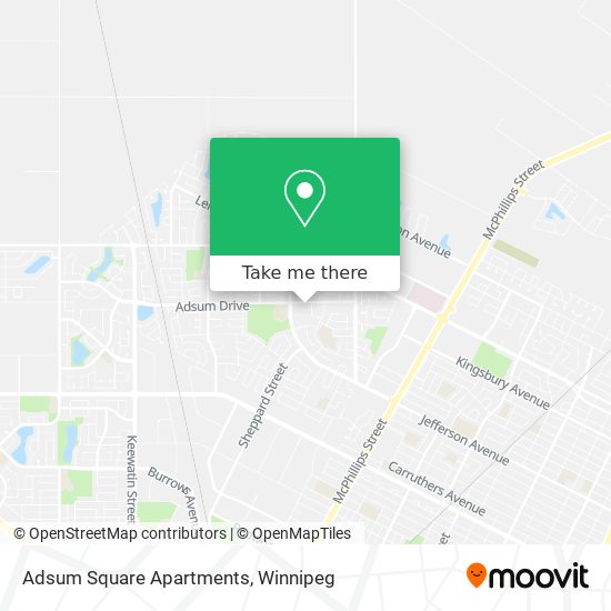 Adsum Square Apartments map