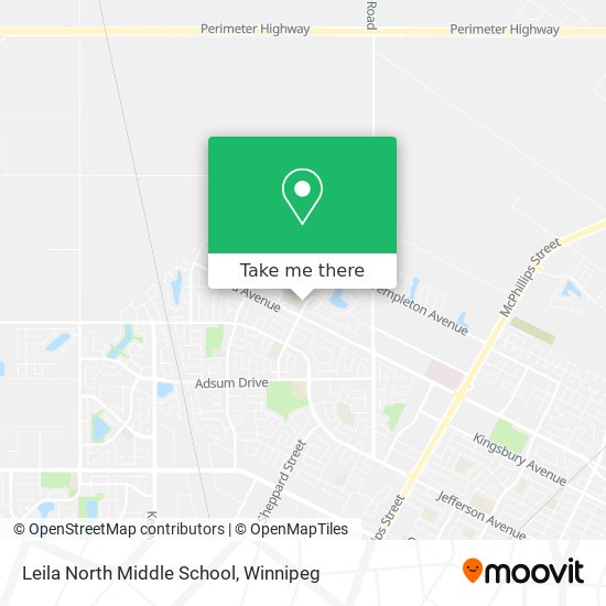 Leila North Middle School map