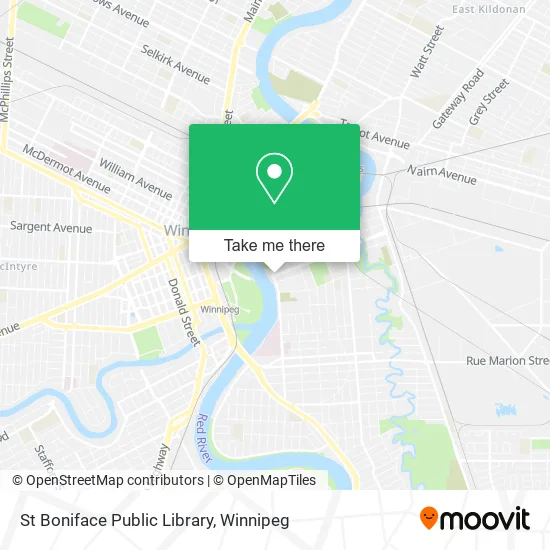 St Boniface Public Library map
