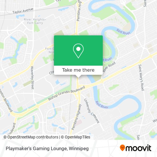 Playmaker's Gaming Lounge map