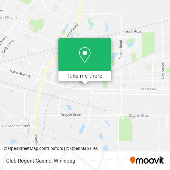 Club Regent Casino map