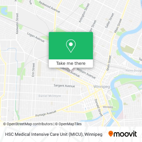 HSC Medical Intensive Care Unit (MICU) map