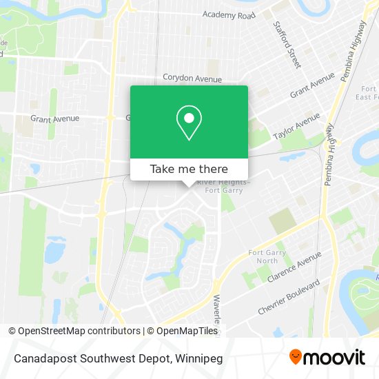 Canadapost Southwest Depot map