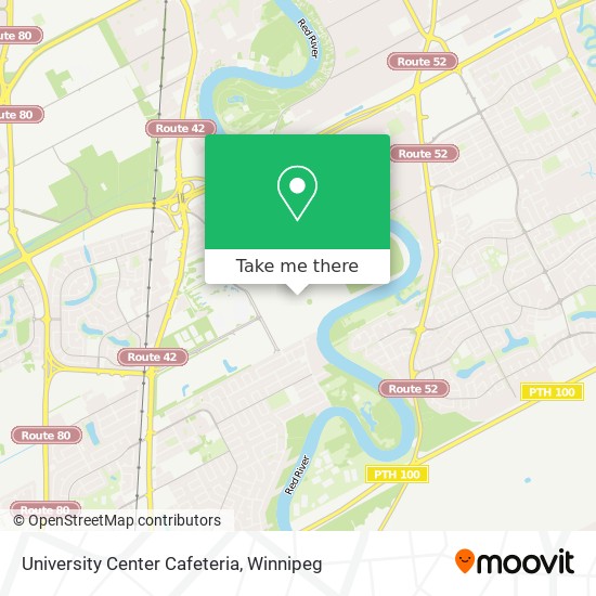 University Center Cafeteria map