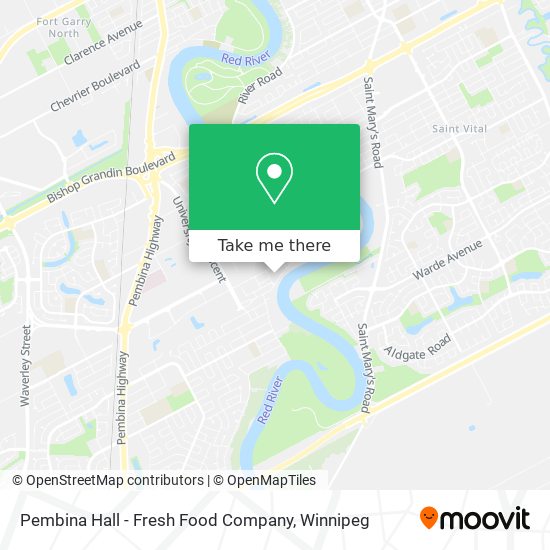 Pembina Hall - Fresh Food Company map