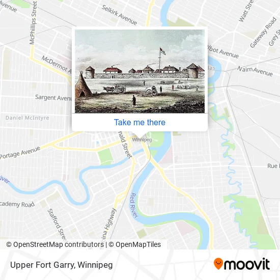 Upper Fort Garry map