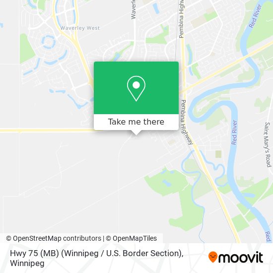 Hwy 75 (MB) (Winnipeg / U.S. Border Section) plan