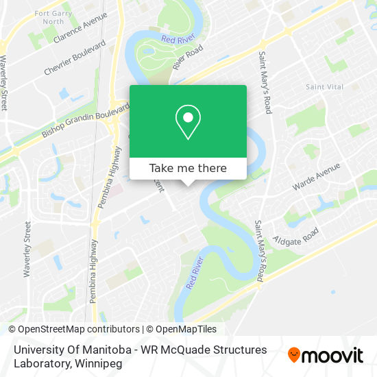 University Of Manitoba - WR McQuade Structures Laboratory map