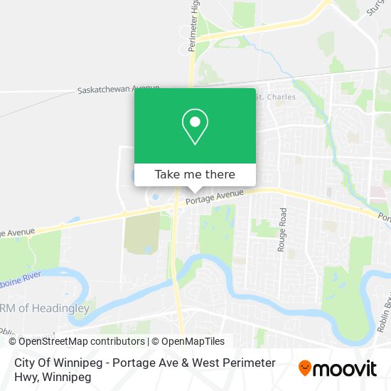 City Of Winnipeg - Portage Ave &  West Perimeter Hwy plan