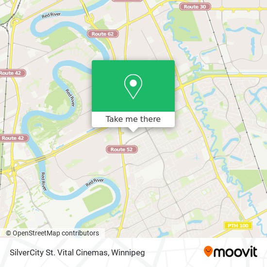 SilverCity St. Vital Cinemas map