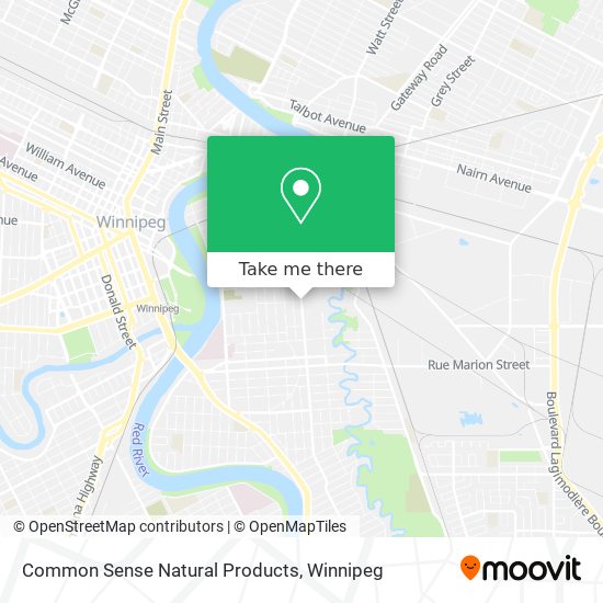 Common Sense Natural Products map