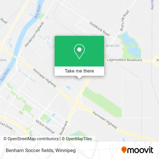 Benham Soccer fields map
