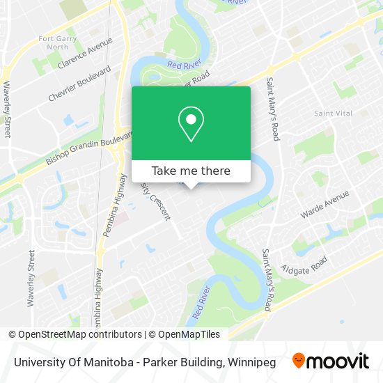 University Of Manitoba - Parker Building map
