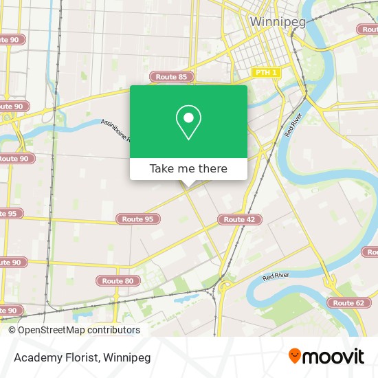 Academy Florist map