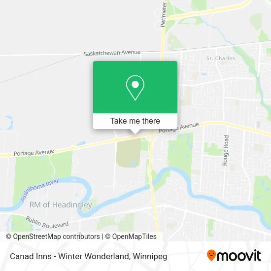 Canad Inns - Winter Wonderland map
