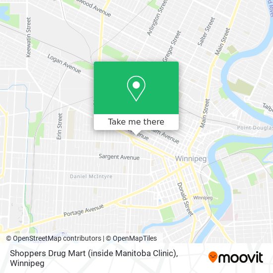 Shoppers Drug Mart (inside Manitoba Clinic) map