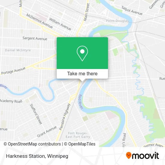 Harkness Station map