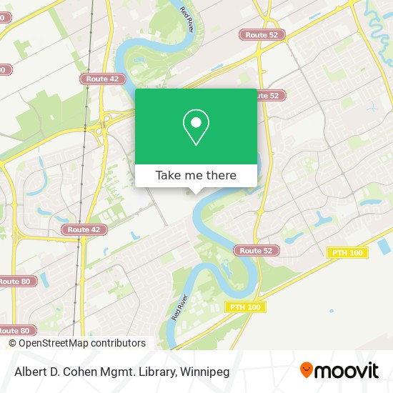 Albert D. Cohen Mgmt. Library map