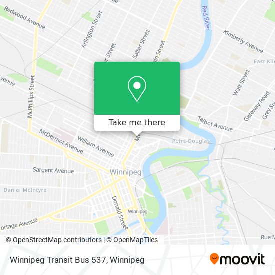 Winnipeg Transit Bus 537 plan