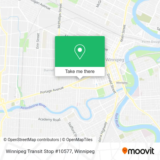 Winnipeg Transit Stop #10577 map