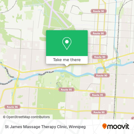 St James Massage Therapy Clinic map