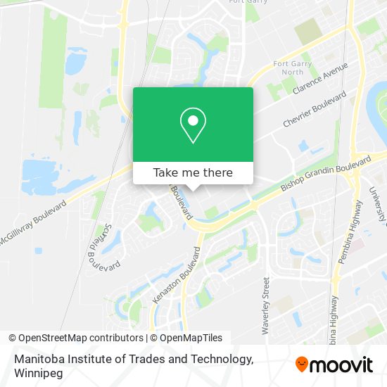 Manitoba Institute of Trades and Technology map