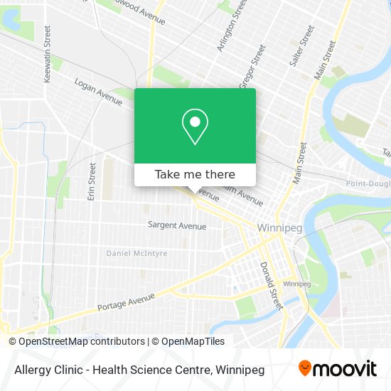 Allergy Clinic - Health Science Centre map