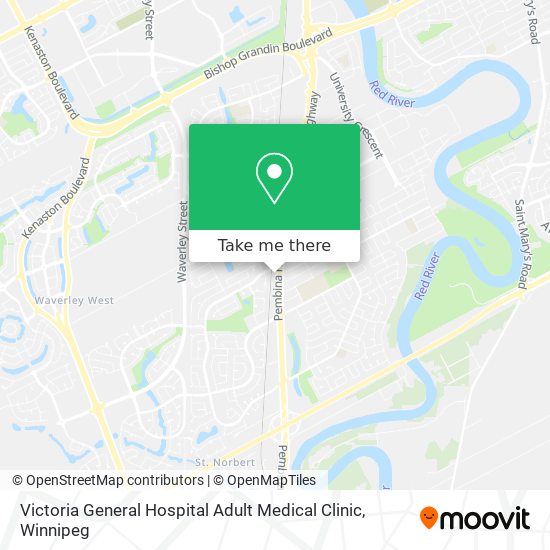 Victoria General Hospital Adult Medical Clinic map