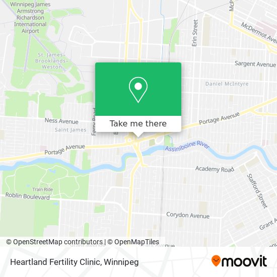 Heartland Fertility Clinic map