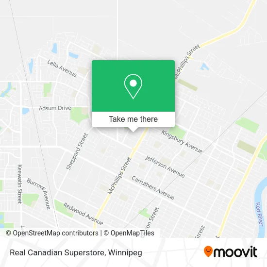 Real Canadian Superstore map
