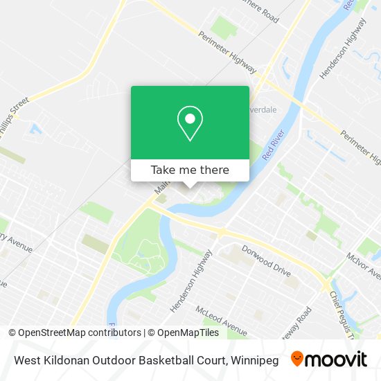 West Kildonan Outdoor Basketball Court map