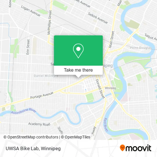UWSA Bike Lab map