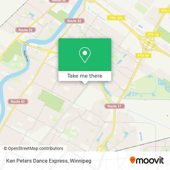 Ken Peters Dance Express map