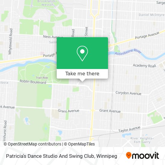 Patricia's Dance Studio And Swing Club map