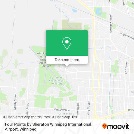 Four Points by Sheraton Winnipeg International Airport map