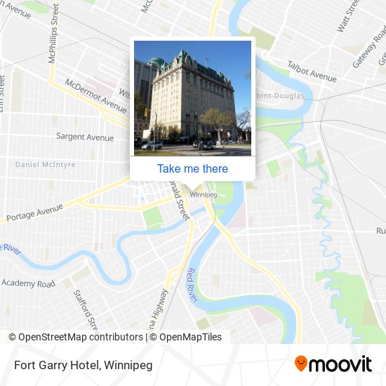 Fort Garry Hotel map