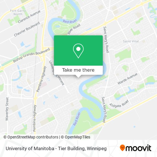 University of Manitoba - Tier Building map