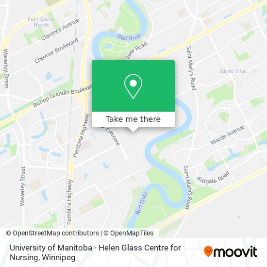 University of Manitoba -  	  Helen Glass Centre for Nursing map