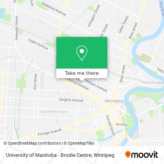 How to get to University of Manitoba Brodie Centre in Winnipeg