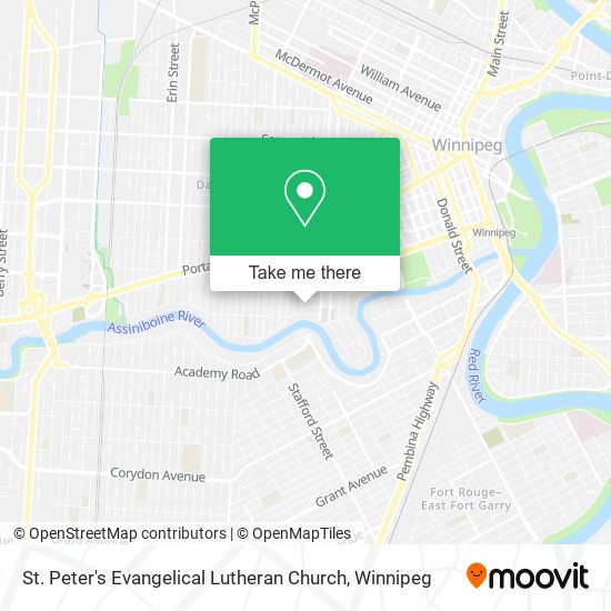 St. Peter's Evangelical Lutheran Church map
