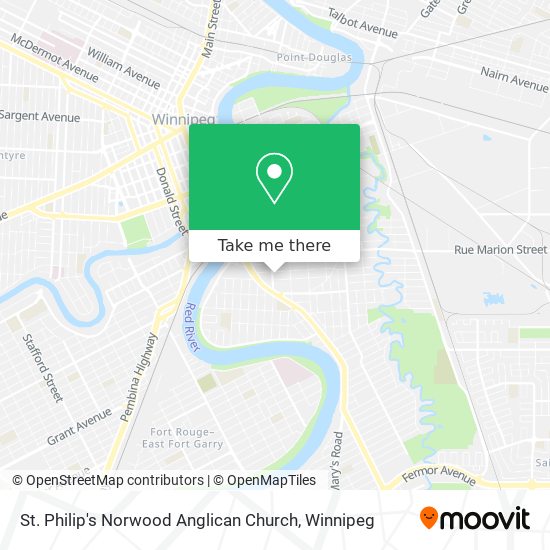 St. Philip's Norwood Anglican Church map
