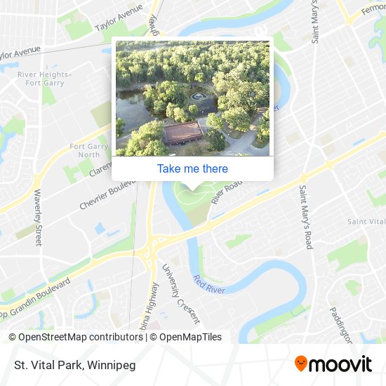 St. Vital Park map