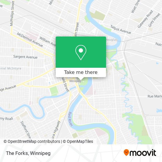 The Forks map