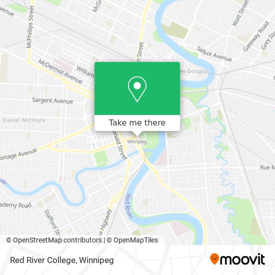 Red River College Map How To Get To Red River College In Winnipeg By Bus?