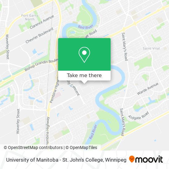 University of Manitoba - St. John's College plan