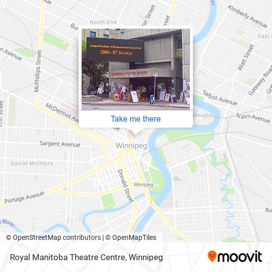 Royal Manitoba Theatre Centre map