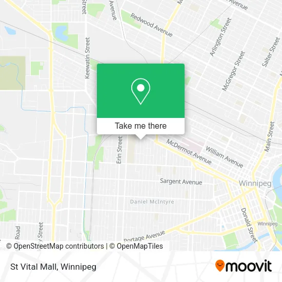 St Vital Mall map