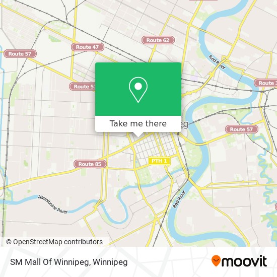 SM Mall Of Winnipeg map